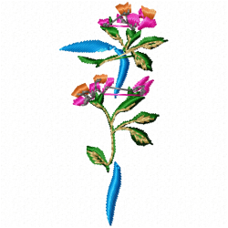 Flowers And Tree Embroidery Design 7 Flowers And Tree Embroidery Design 7